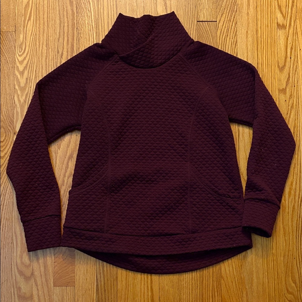 Jones New York Deep Burgundy Cowl Neck Sweater